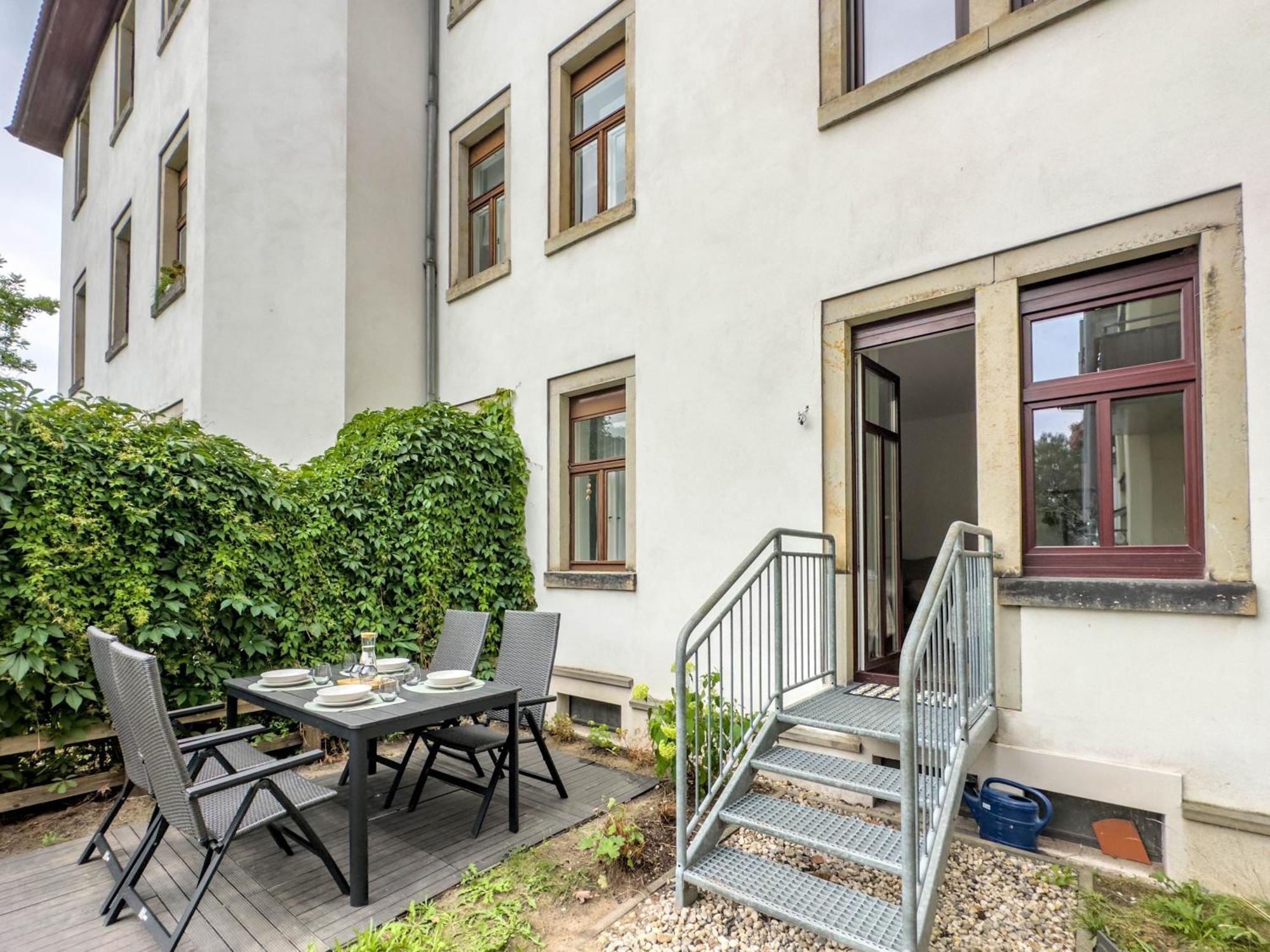 Design 2R Apartment Dresden Neustadt - Garten - Elbnahe - Airport Exterior foto